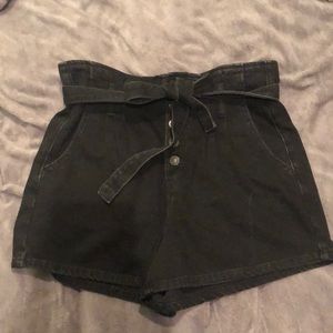 American eagle paper bag waist shorts